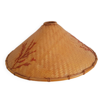 Wicker lampshade