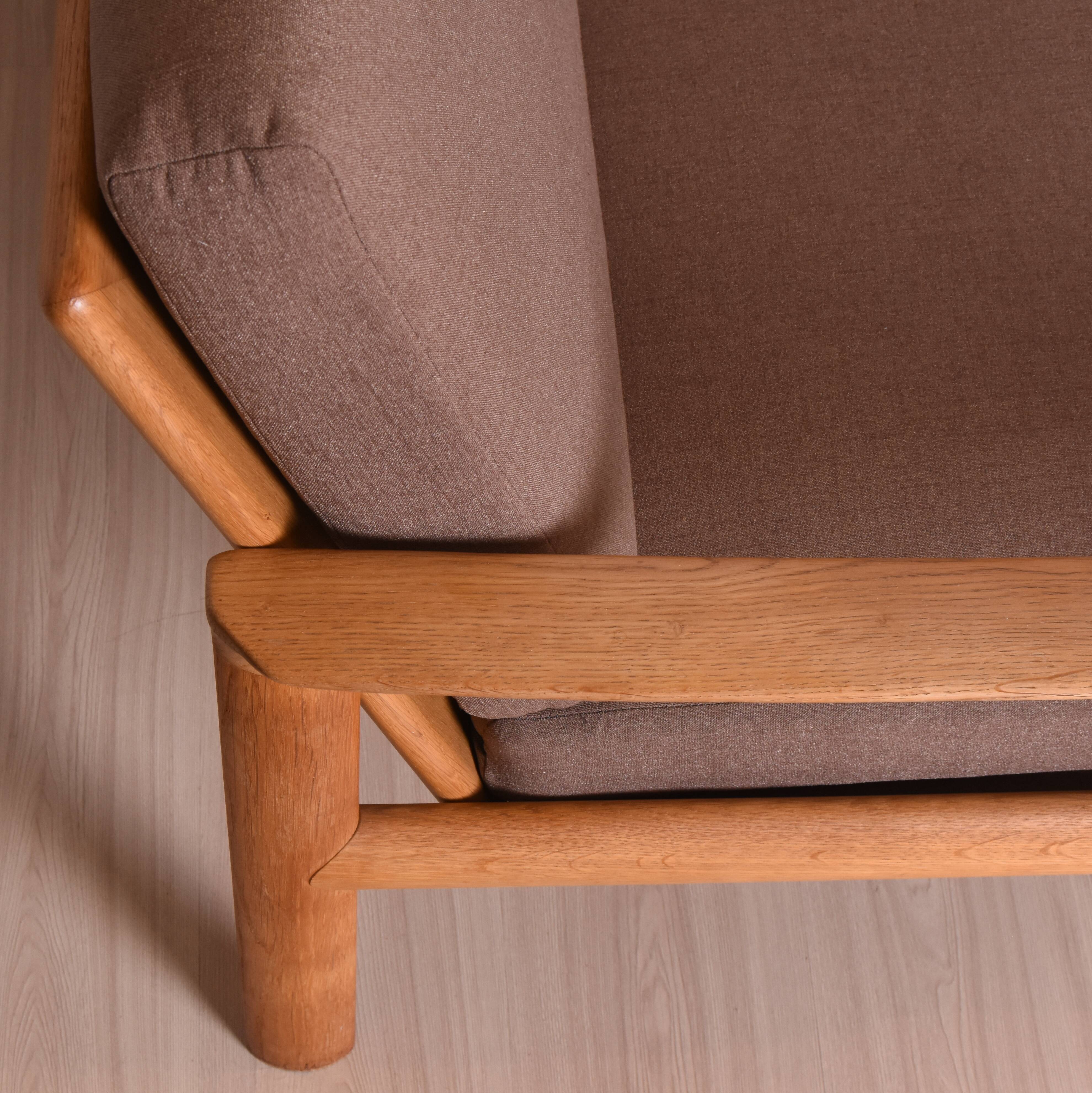 Mid-Century danish oak sofa by Sven Ellekaer for Komfort, 1960s