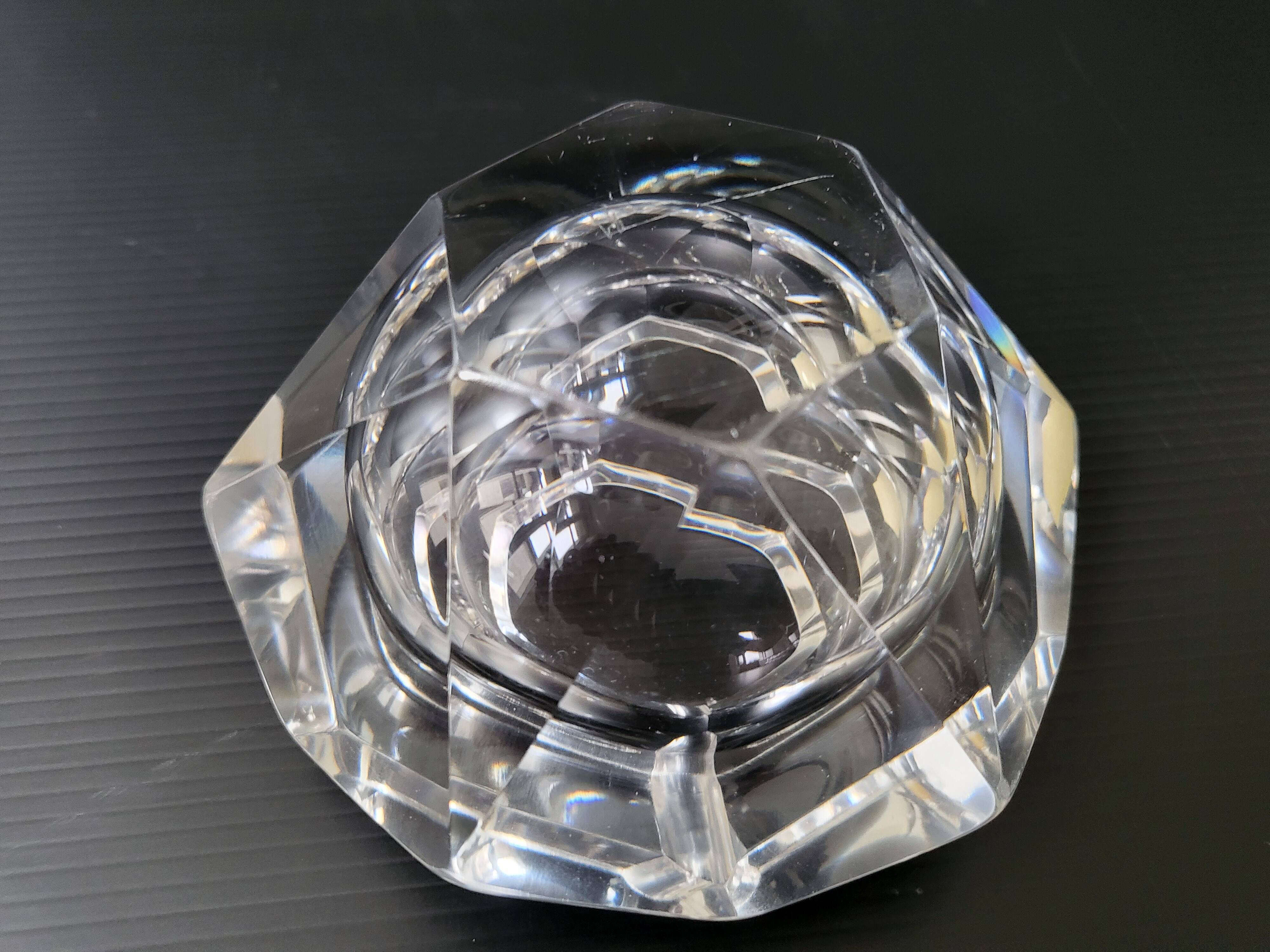 Vintage crystal ashtray