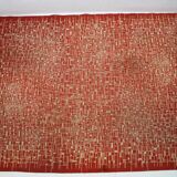 Interesting big abstract geometric modernist bouclé carpet / rug, around 1950s