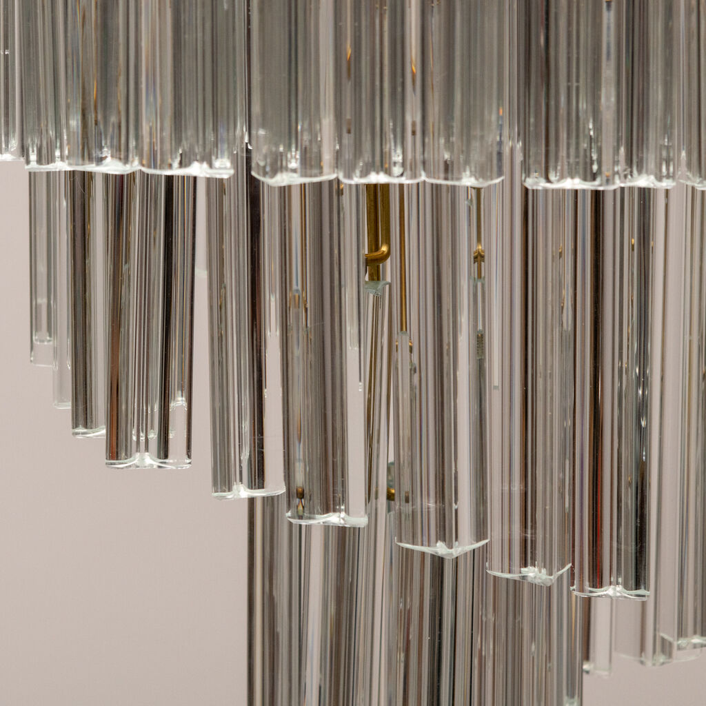 Cascade chandelier glass paolo venini 80s vintage modern