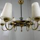 Large brass chandelier Finland 1950’s