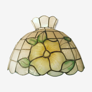 Vintage mother-of-pearl pendant lamp