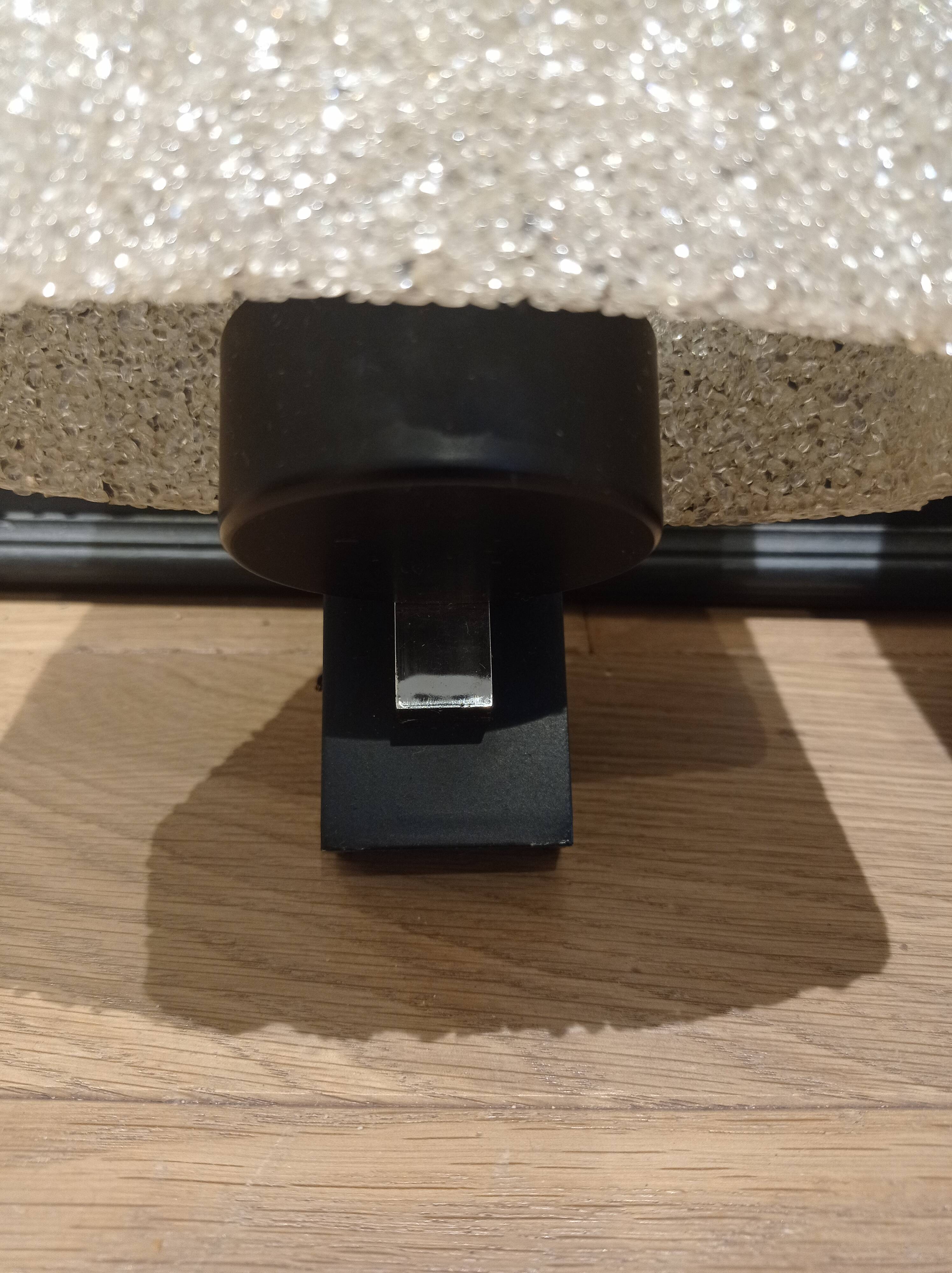 Pair of wall lamps in perspex granité deisgn 60