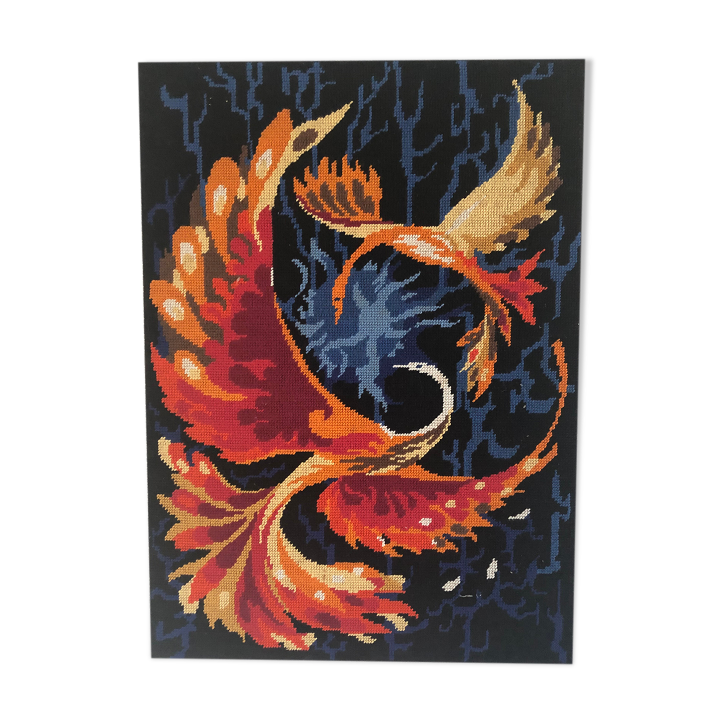 Tapestry vintage canvas 60's