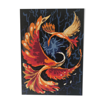 Tapestry vintage canvas 60's