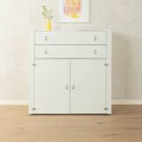 Interlübke vintage cabinet with metal hinges and minimalist handles