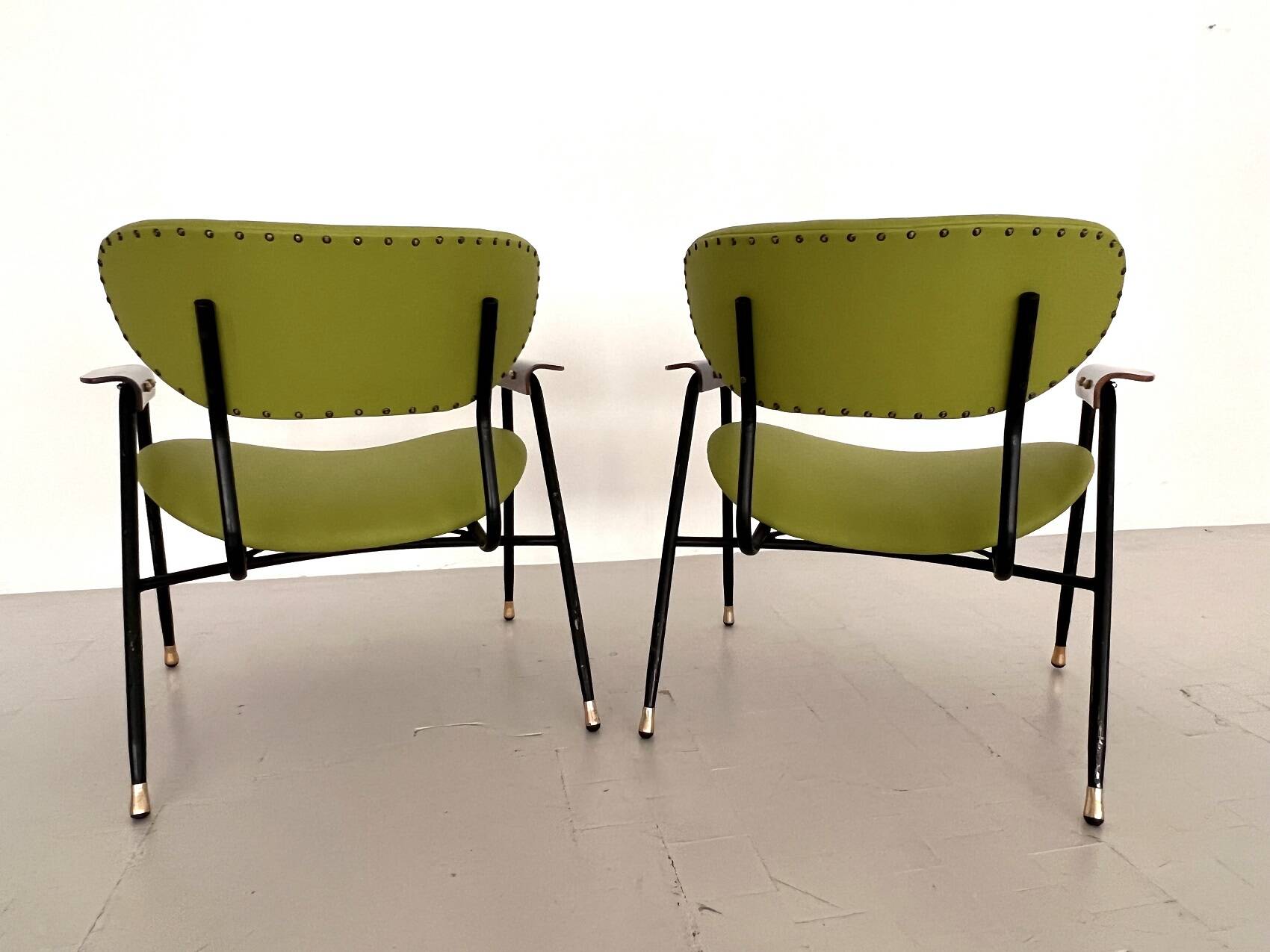 Pair of Lounge Chairs by Gastone Rinaldi, 1960s