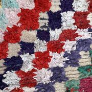 Tapis Marocain Boucherouite coloré - 74 x 185 cm