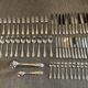 Cutlery set box on 2 levels.62 pieces.silver metal. N°4