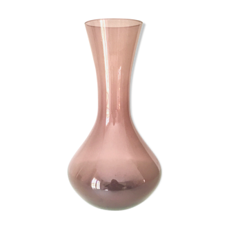 Blown glass heather vase