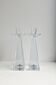 Paire de bougeoirs en cristal