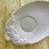 Quimper mauve earthenware dish