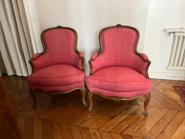 Paire de Bergère, type Louis XV