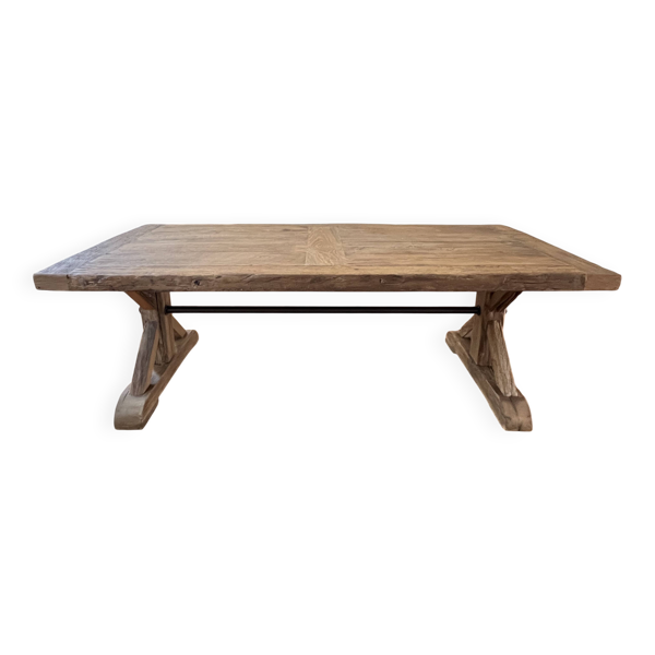 Table de ferme Étoile – Chêne Ancien 250 cm