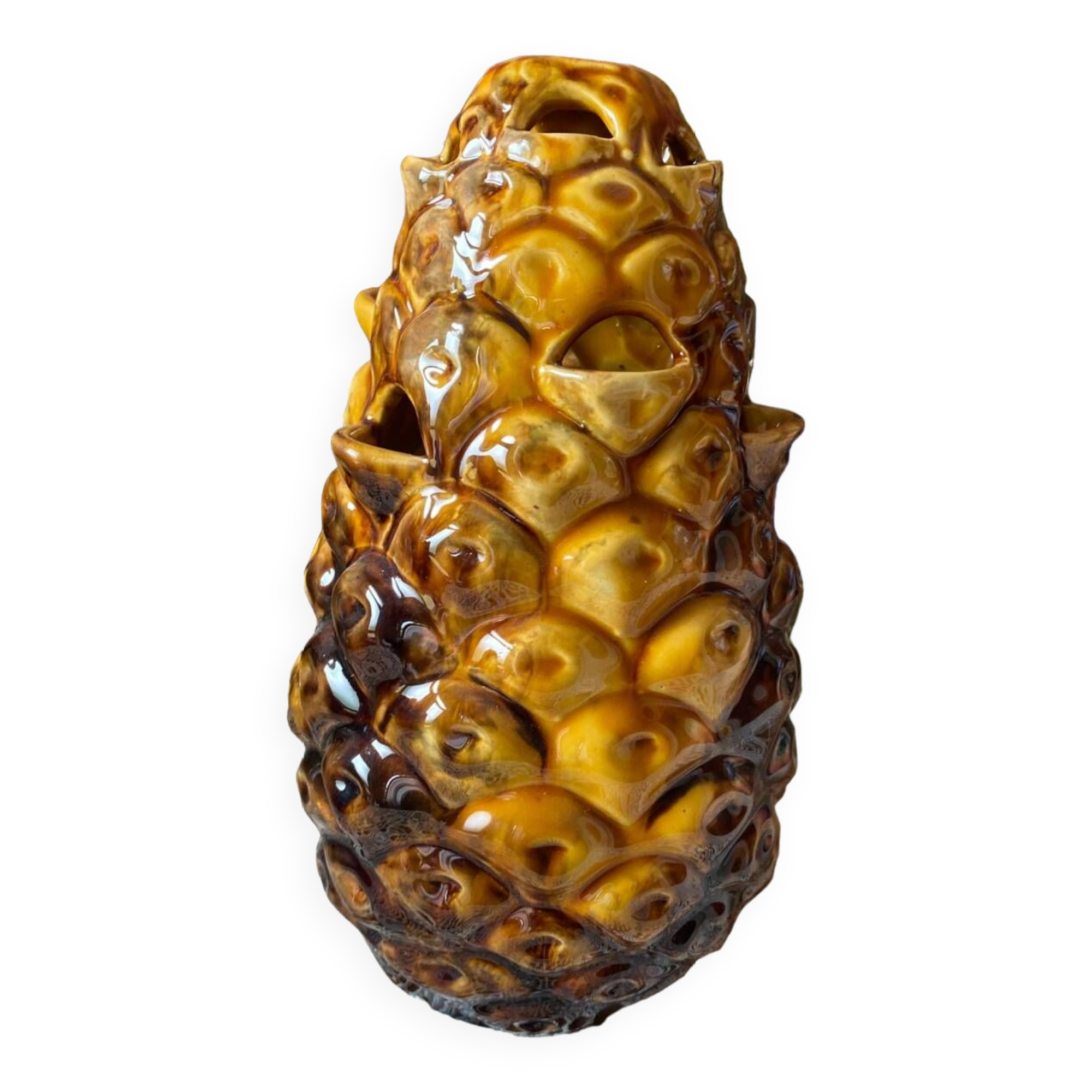 Pineapple slip vase