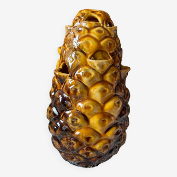 Vase barbotine ananas