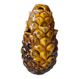 Vase barbotine ananas