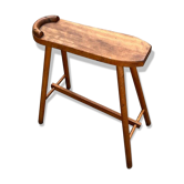 Vintage wooden shoe rack with grease, mid-century, 1950s.