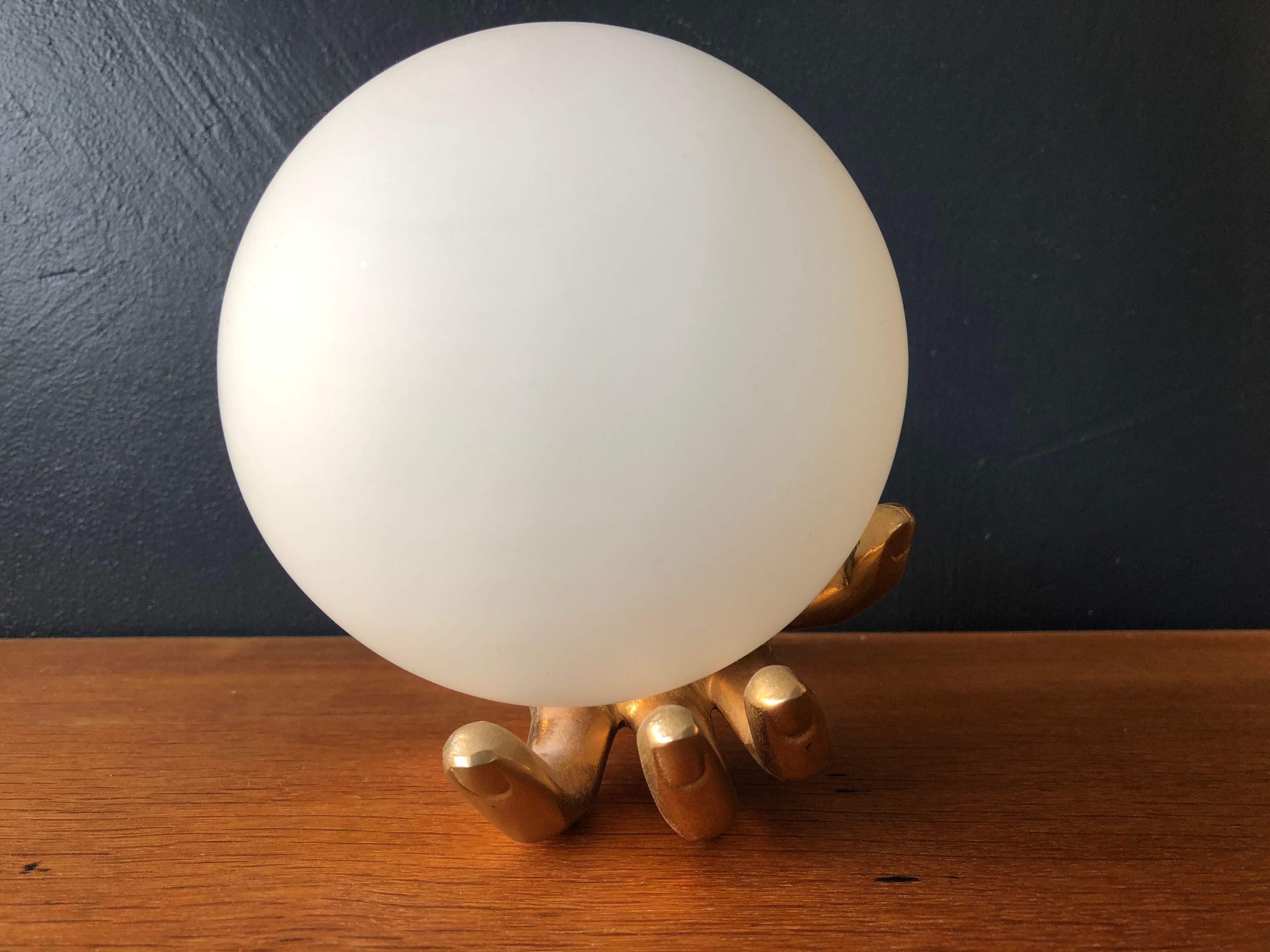 Bronze hand sconces, maison Arlus