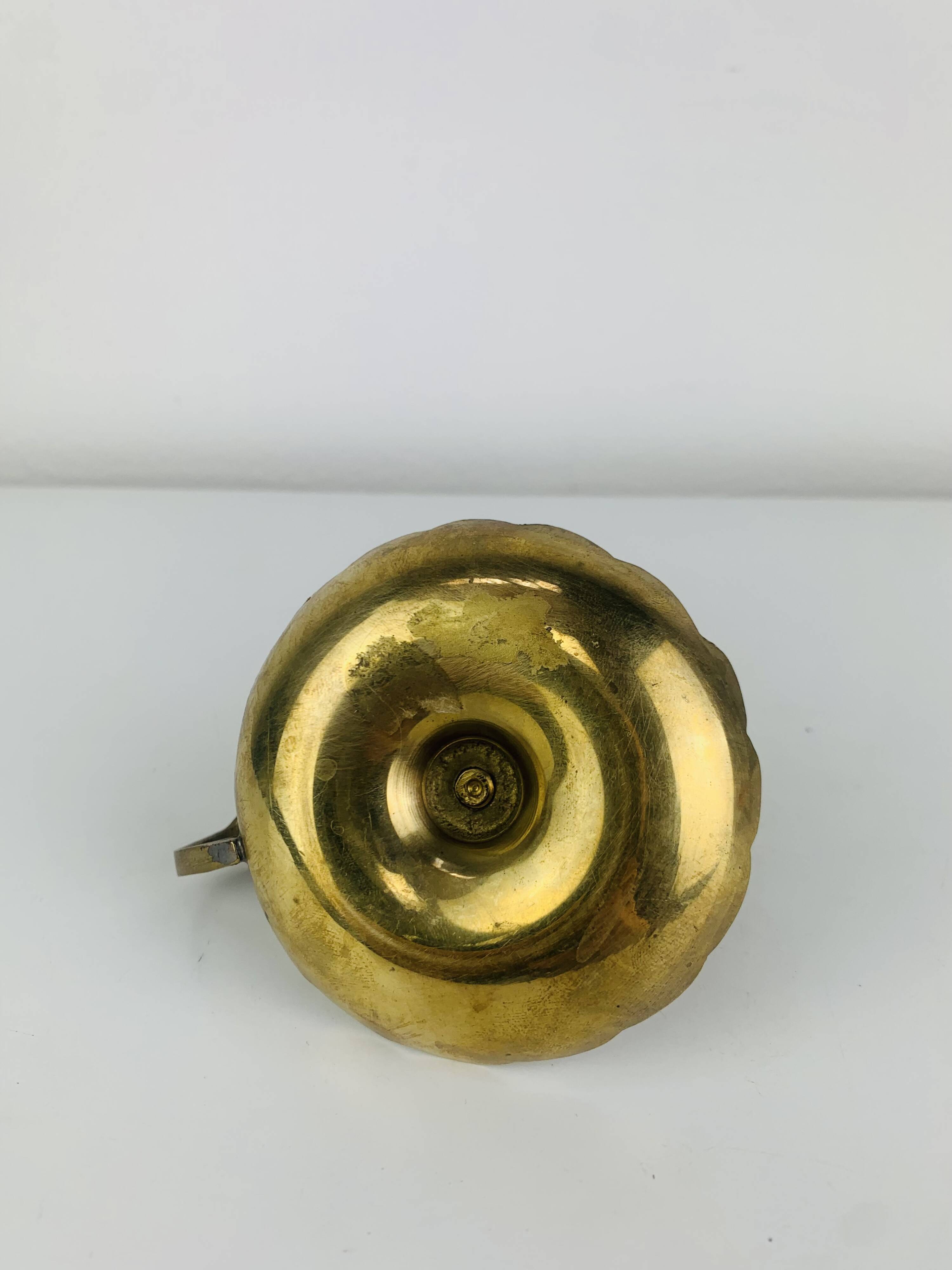 Vintage gold-plated brass candlestick