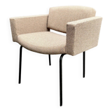 “Conseil” armchair by Pierre Guariche for the publisher Meurop with LVMH fabric