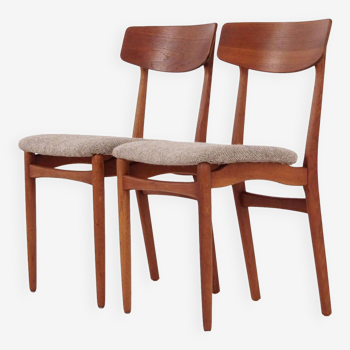 Teak chairs, 1970s design