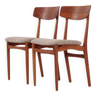 Teak chairs, 1970s design