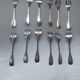 12 dessert forks in silver metal cailard bayard