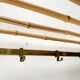 Porte-manteau en métal et bambou, années 1960