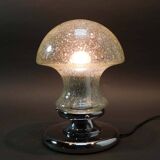 Mid-Century Chrome and Glass Mushroom Table Lamp by Baum Leuchten, 1970s