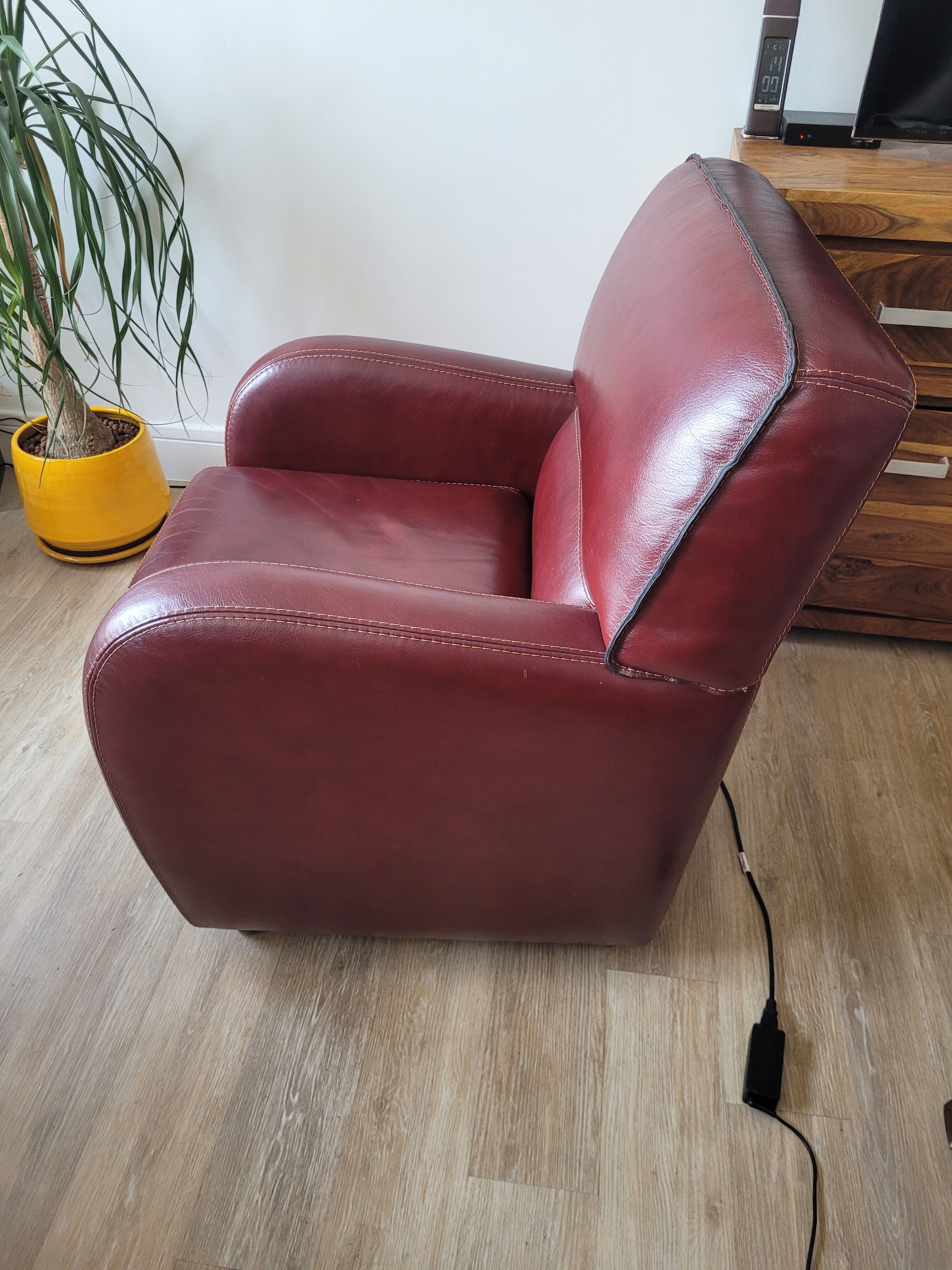 Fauteuil cuir