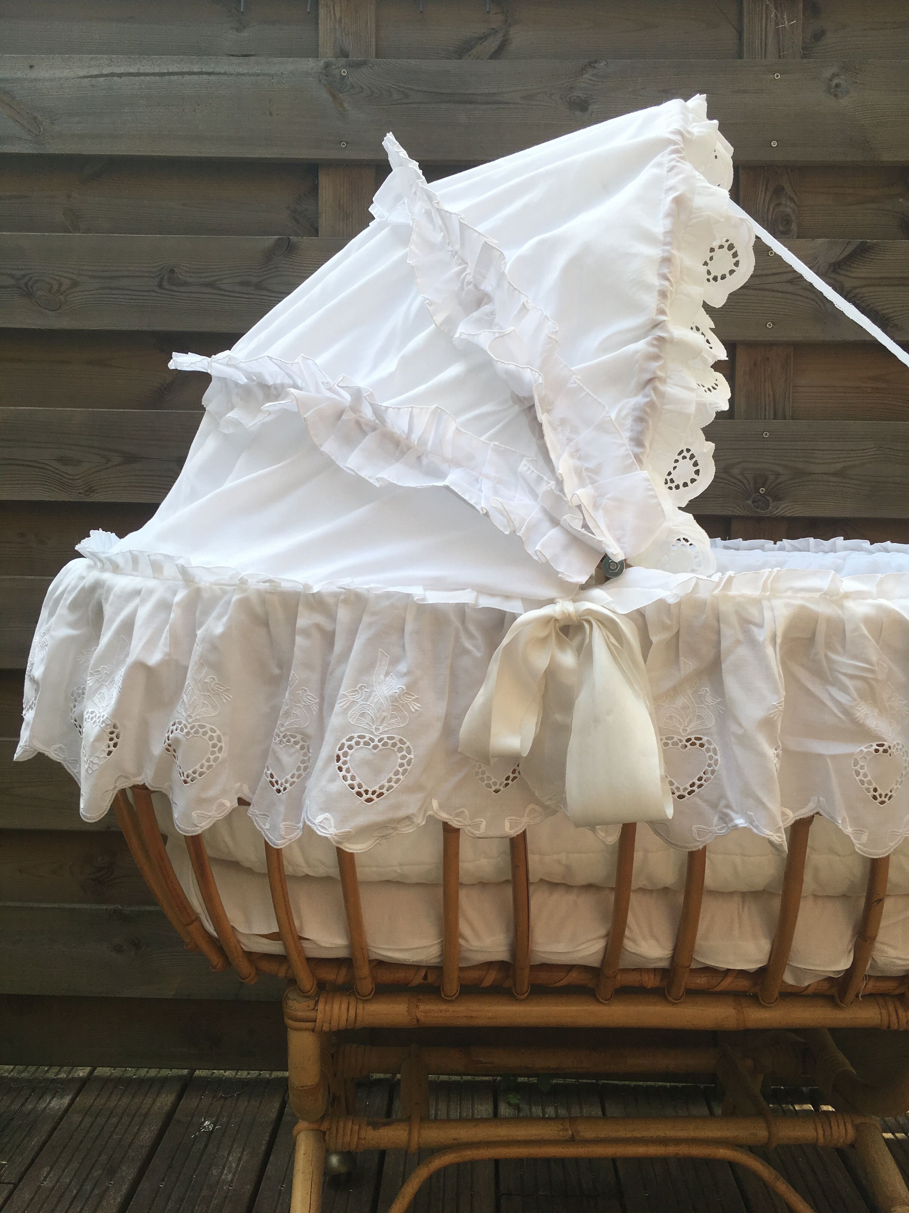 Vintage rattan basket