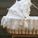 Vintage rattan basket