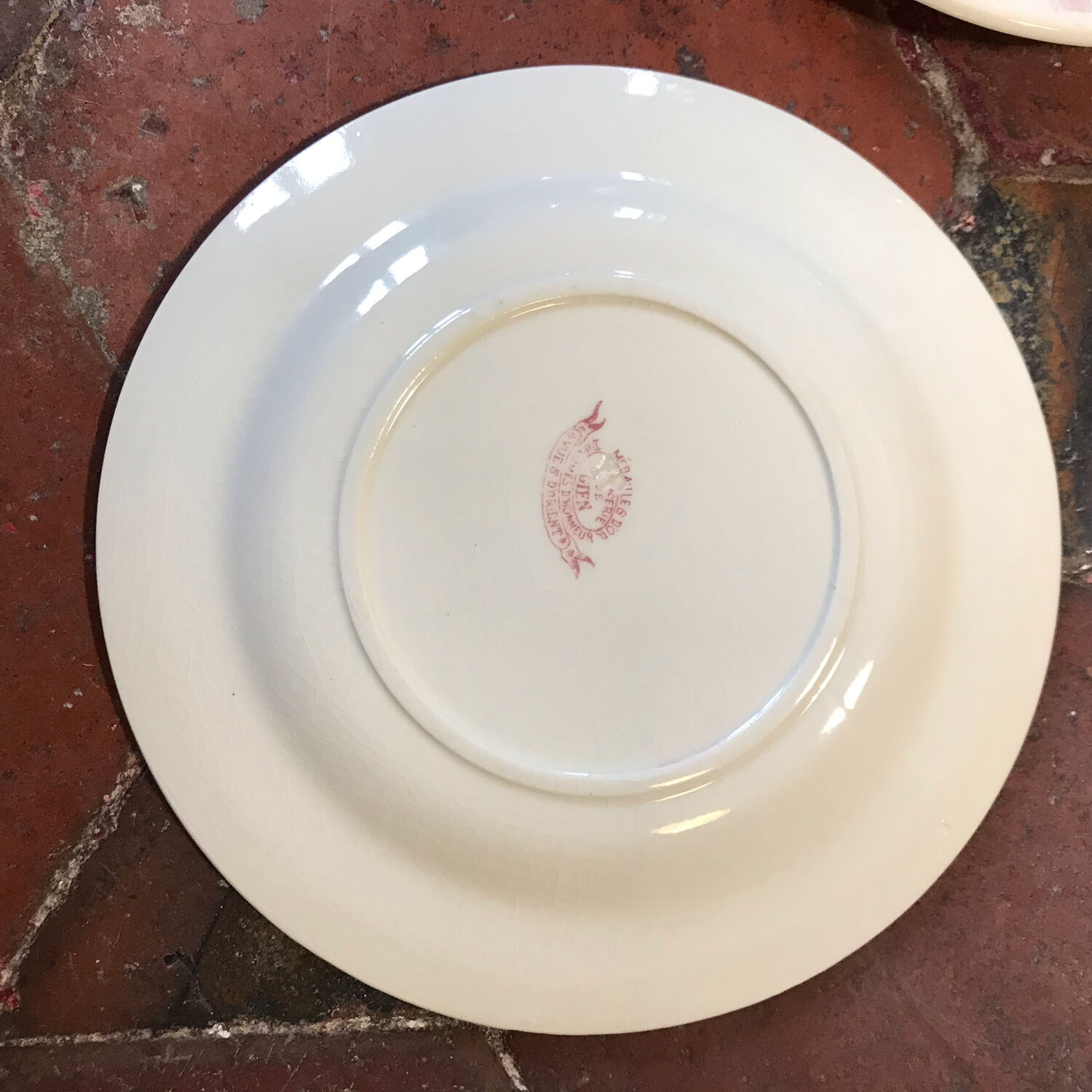 6 dessert plates views of orient rose