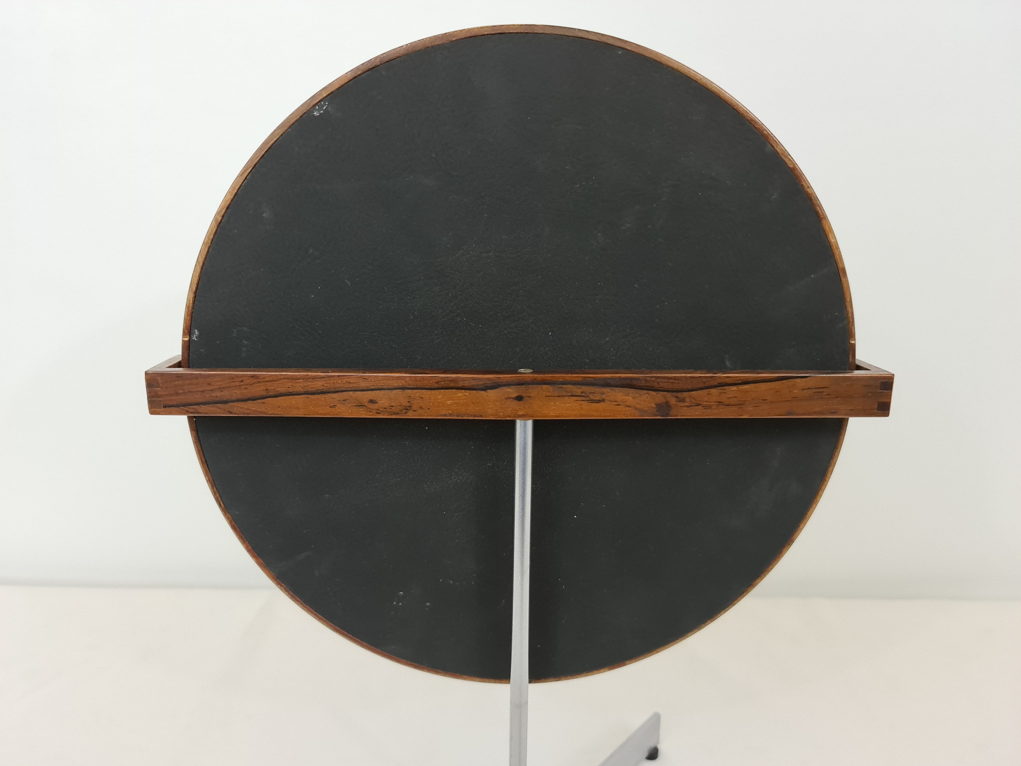 Uno and Osten Kristiansson rosewood table mirror edition Luxus Sweden circa 1960