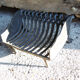 Old cast iron chimney cradle grid 10-bars
