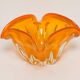 Mid-Century Orange Murano Glass Ashtray, Italy, 1970s