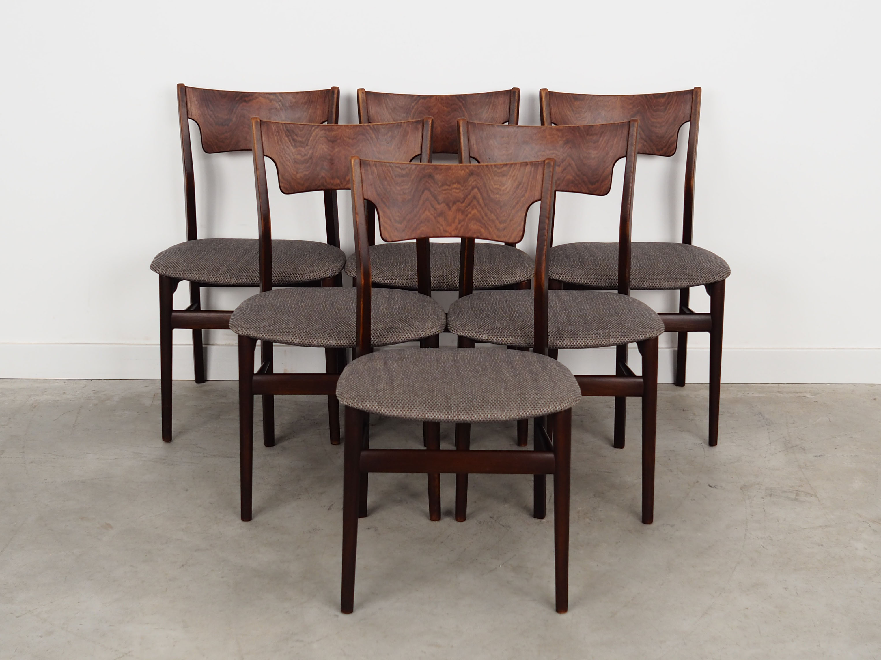 Set of six oak chairs, Danish design, 1970s, production: Denmark