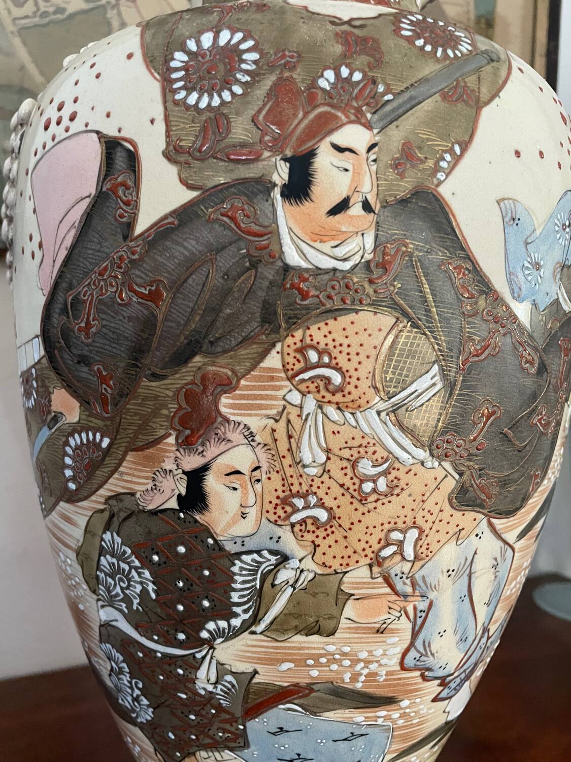 Large Japanese Satsuma vase 46cm