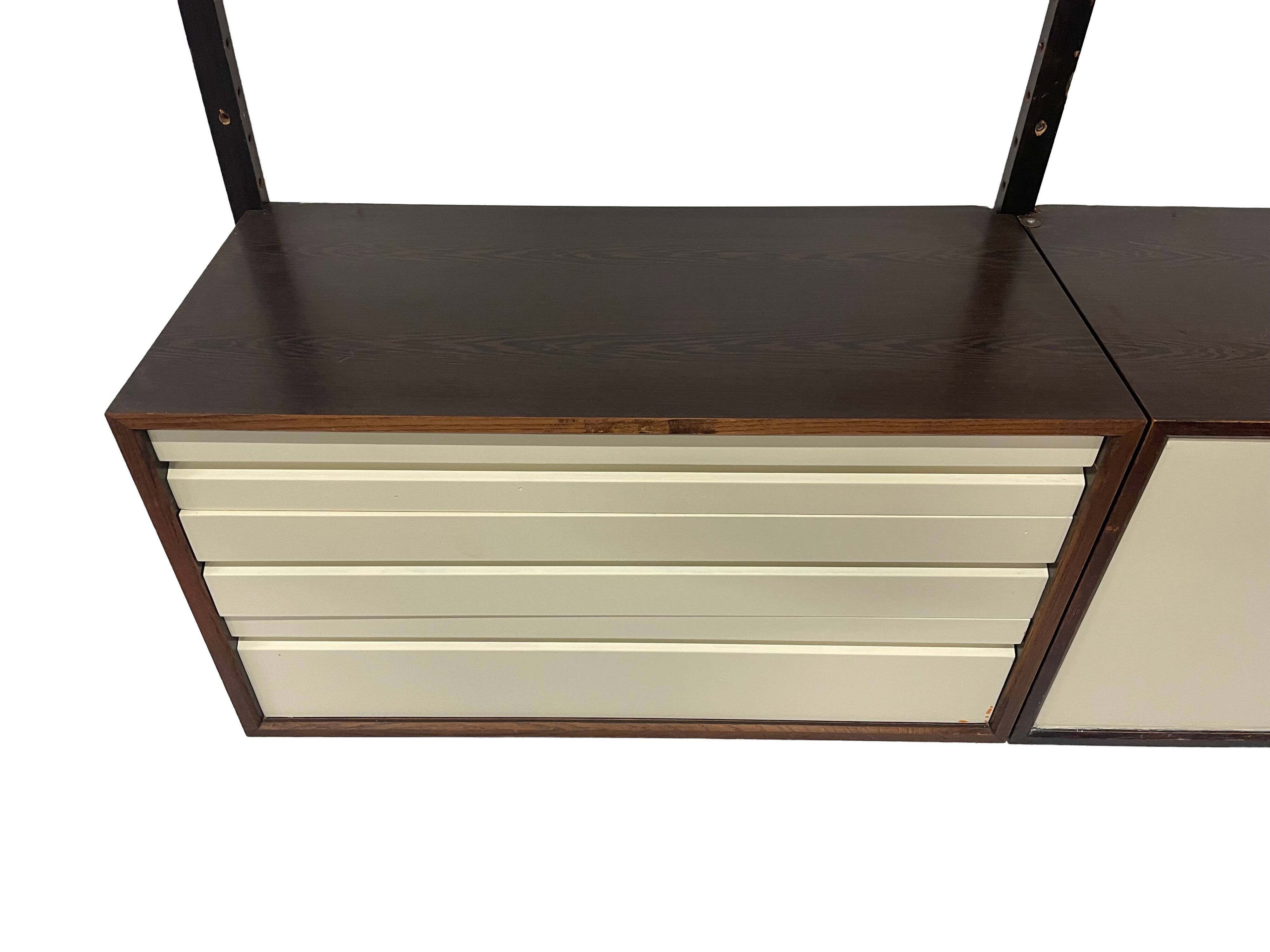 Vintage Poul Cadovius Royal System Wandsysteem Wenge