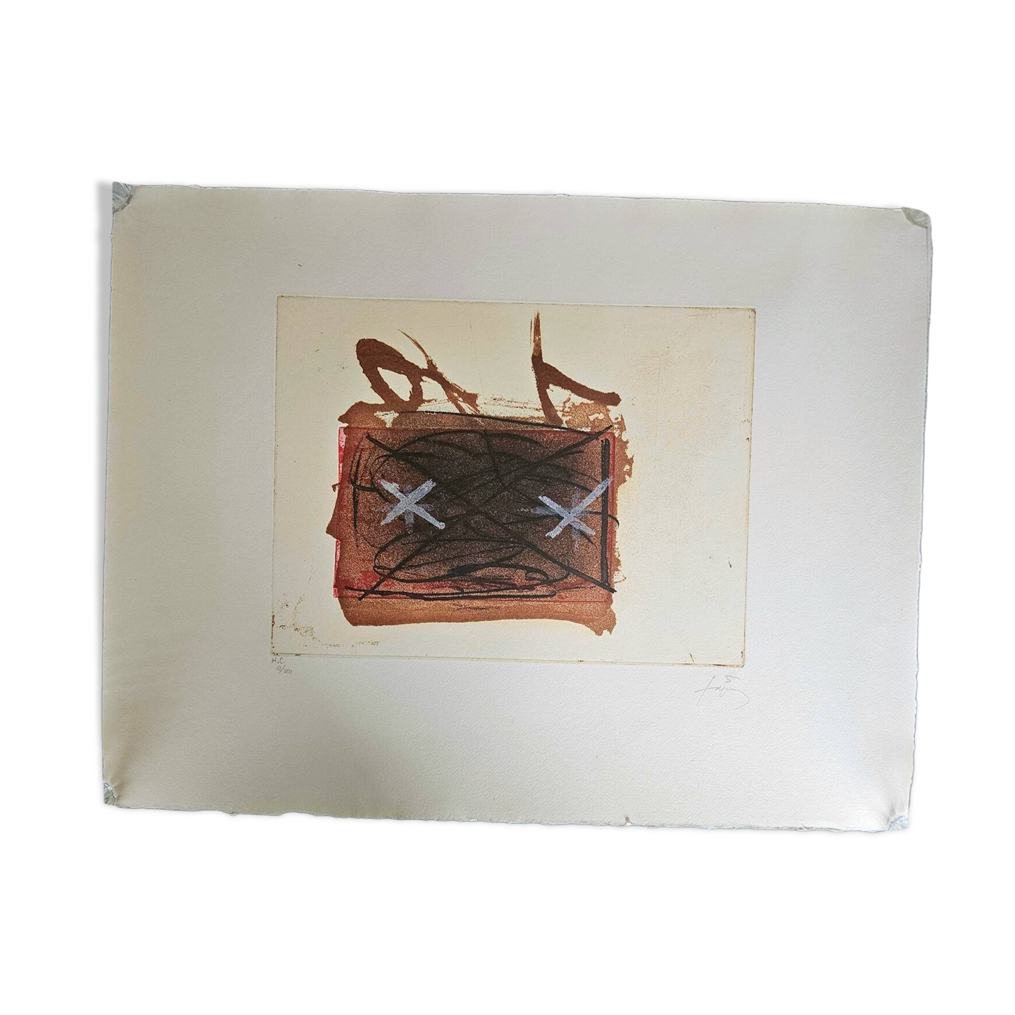 Original lithograph by Antoni Tàpies