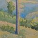 JL PONT (20th century) "Hilly Landscape" Signed watercolour