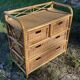 Vintage rattan chest of drawers