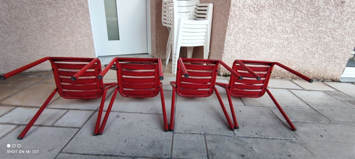 Chaises tolix modèle T4