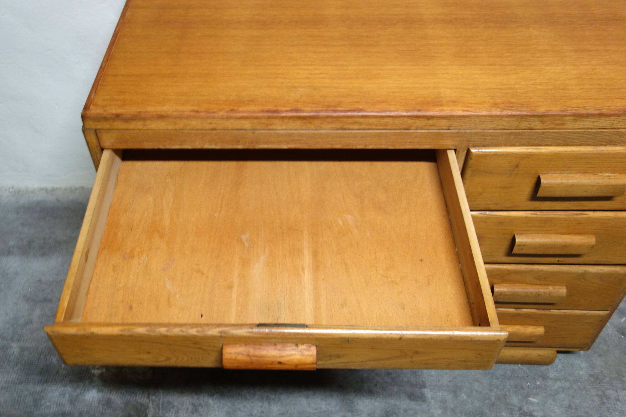 Old wooden desk from the 50s
