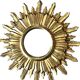 Vintage sun wall mirror in gilded wood, 1960