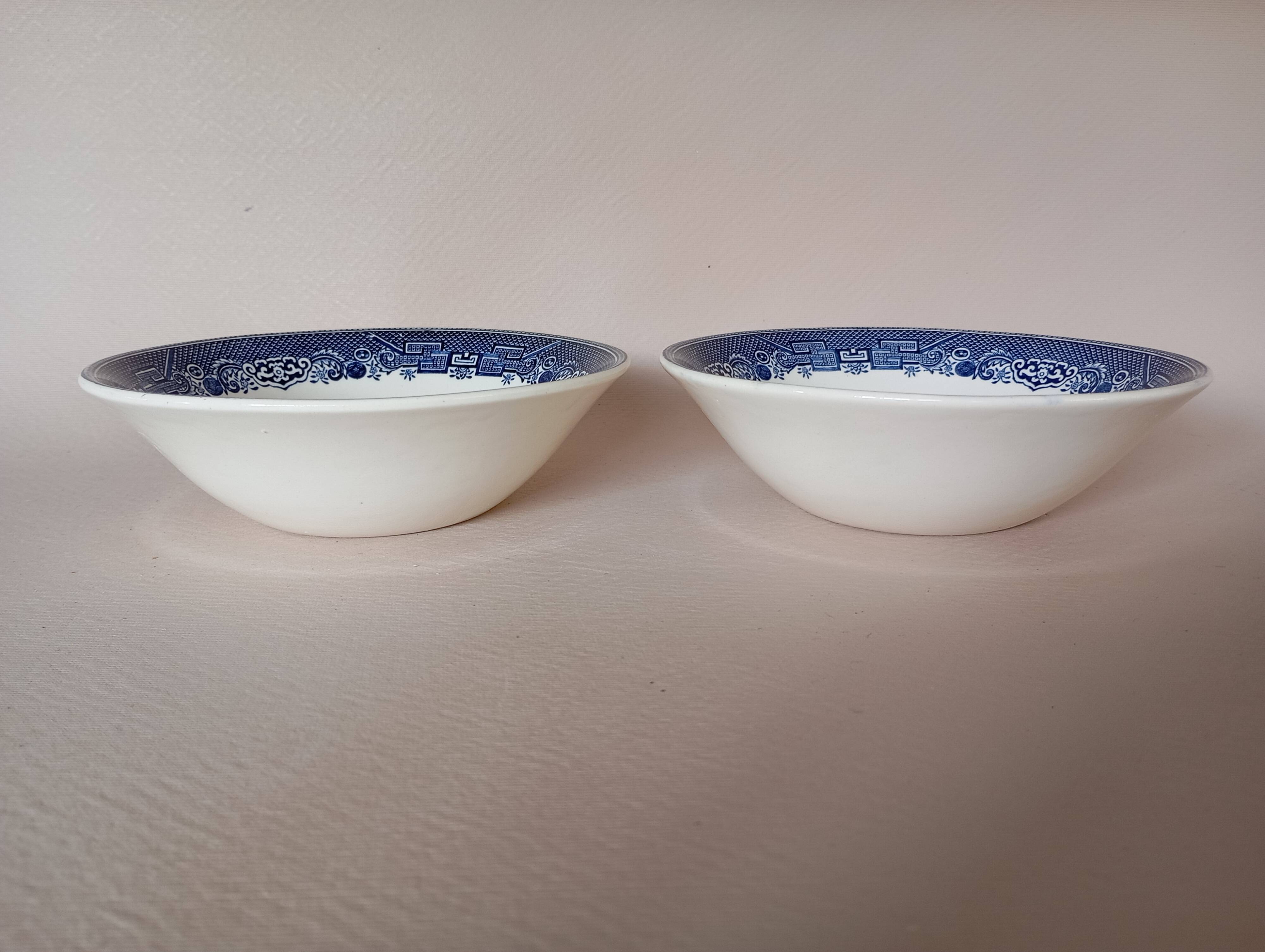 5 English bowls "Willow" Johnson Brothers