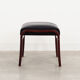 Leather footrest, Danish design, 1960s, production: Denmark