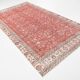 6x11 Vintage Faded Red Floral Pattern Persian Vintage Rug, 182x322 Cm
